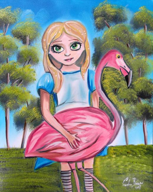 519x650 Alice In Wonderland Painting By Gordon Bruce - Alice In Wonderland Painting