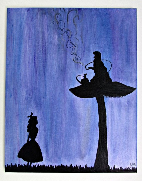 570x726 Whimsical Alice In Wonderland Painting Creation. - Alice In Wonderland Painting