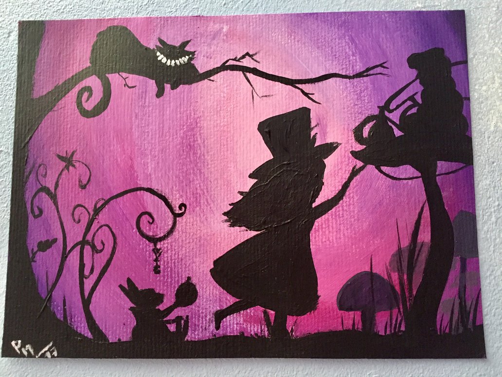 1032x774 Alice In Wonderland - Alice In Wonderland Painting