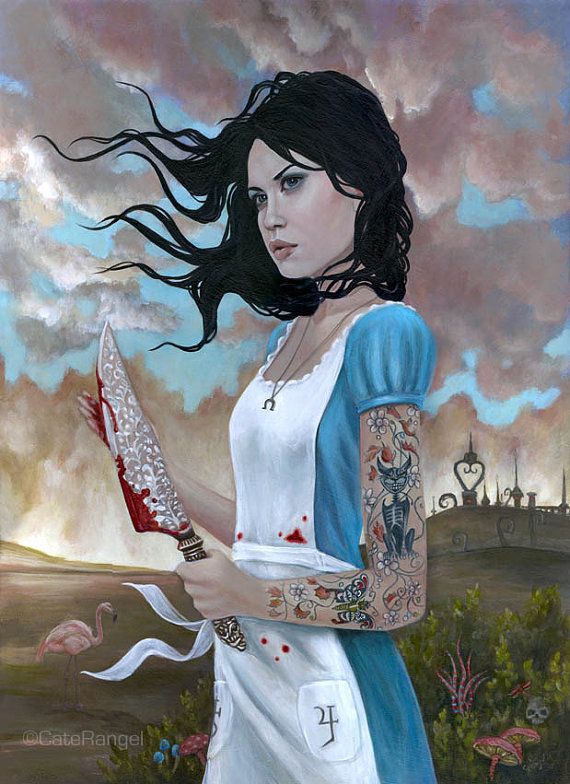 570x784 Alice Madness Returns Limited Edition Print 13x19 By Caterangel - Alice Madness Returns Painting