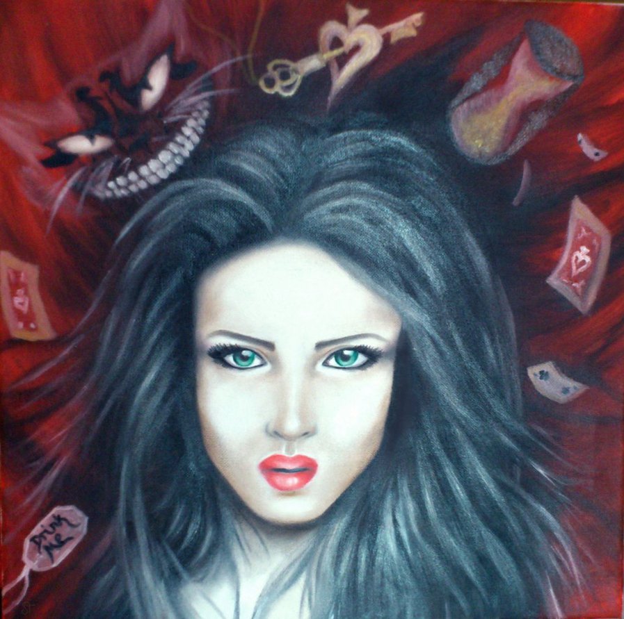 897x891 Alice Madness Returns Oil Painting By Sedilaraa - Alice Madness Returns Painting