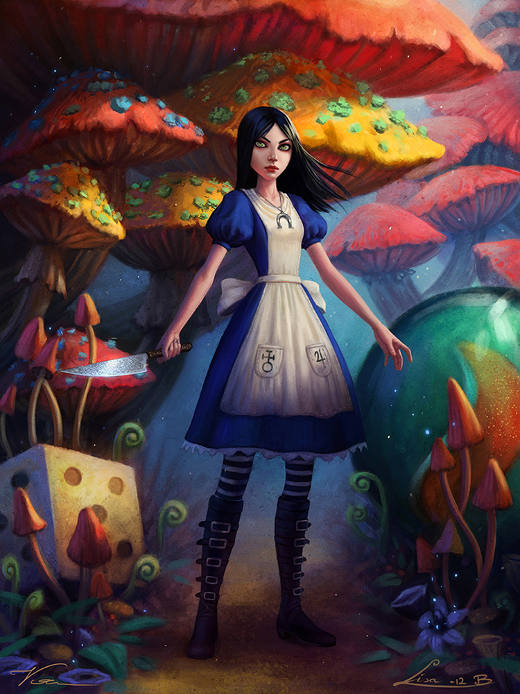750x1000 Alice Madness Returns Collaboration By Viccolatte - Alice Madness Returns Painting