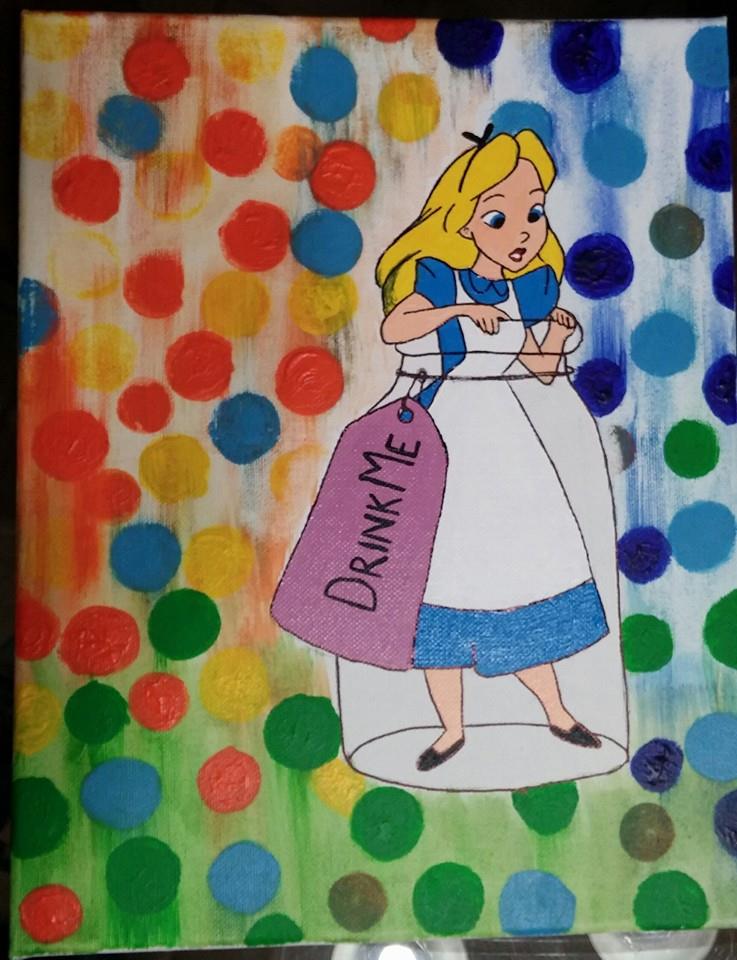 737x960 Alice In Wonderland Painting Jenny Sue Mark Academic Blog - Alice Painting