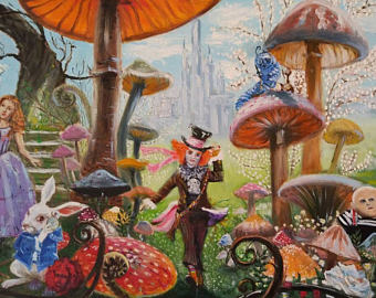 340x270 Alice Painting Etsy - Alice Painting