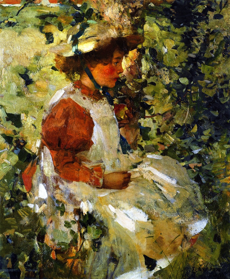 889x1080 Alice Painting Edward Arthur Walton Oil Paintings - Alice Painting