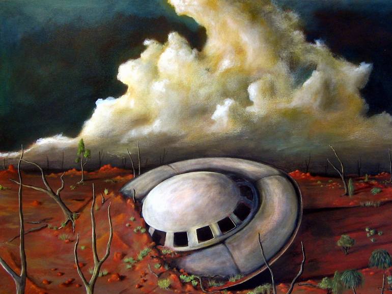 770x578 Saatchi Art Alien Landscape Painting By Tank Art - Alien Landscape Painting