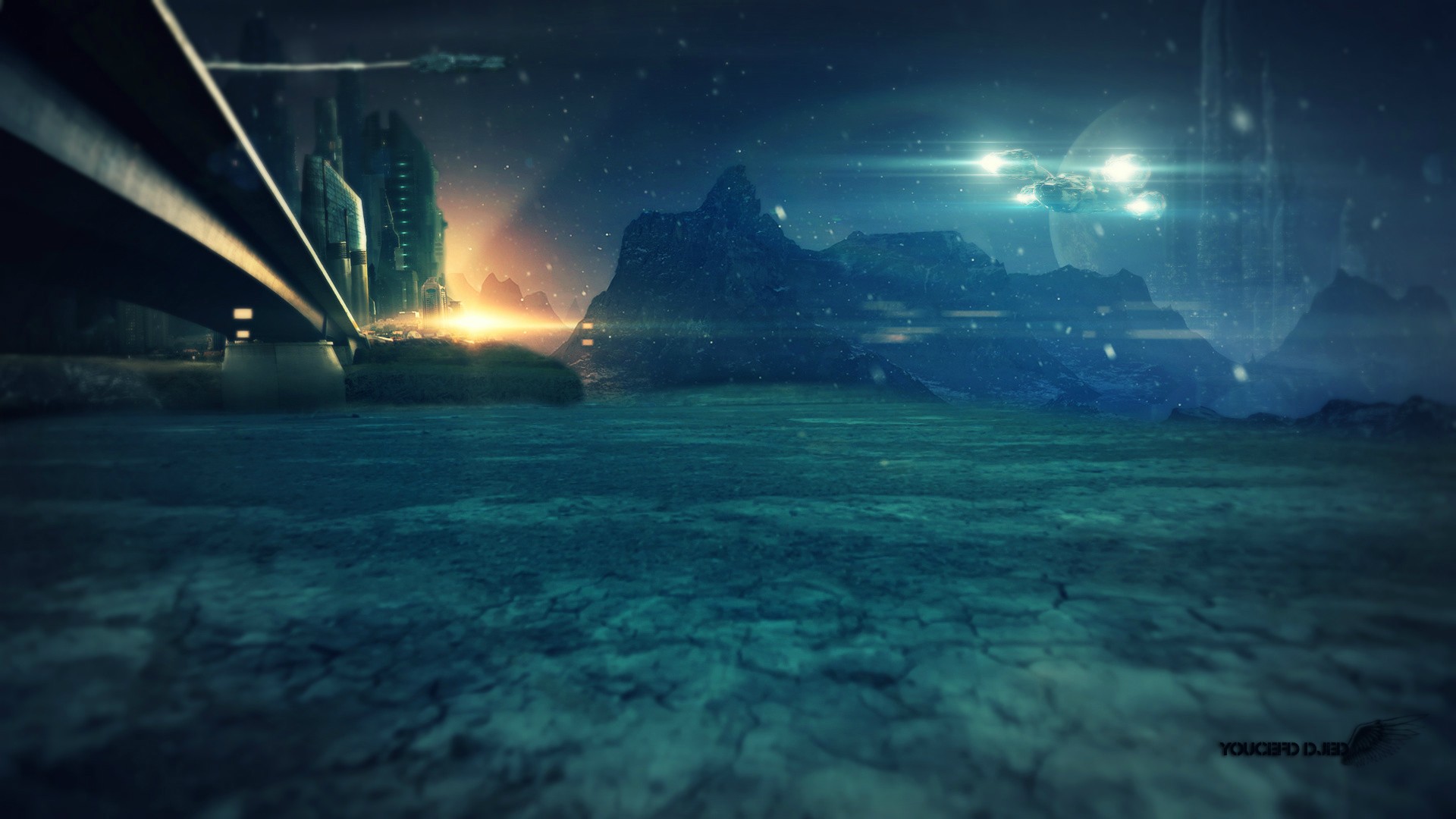 1920x1080 Video Copilot Professional After Effects Tutorials, Plug Ins - Alien Landscape Painting