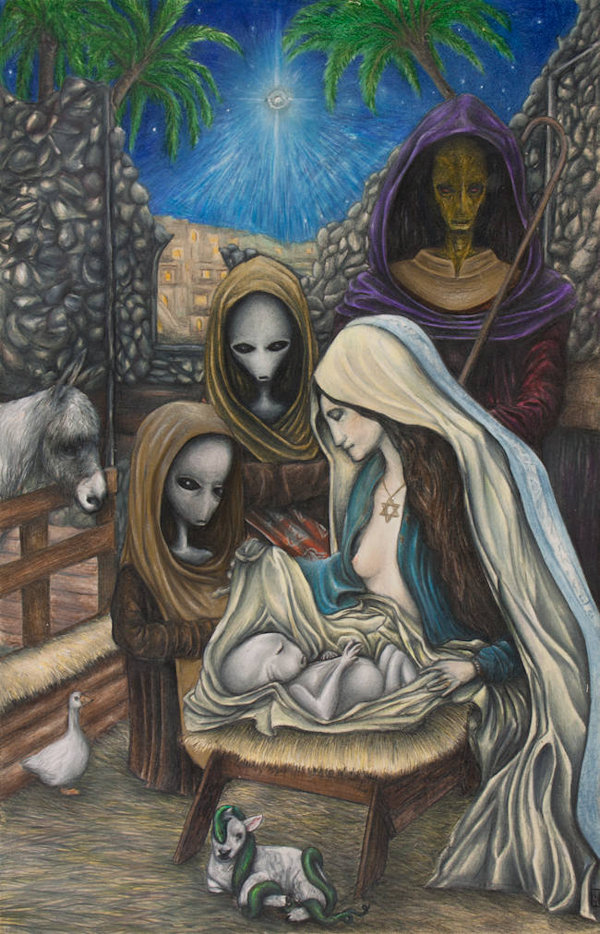 600x934 Immaculate Deception - Alien Painting