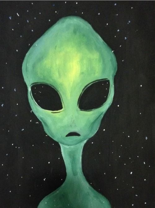 500x670 Pin By Daniel Vy On Random Cannabis, Teeth And Medical - Alien Painting
