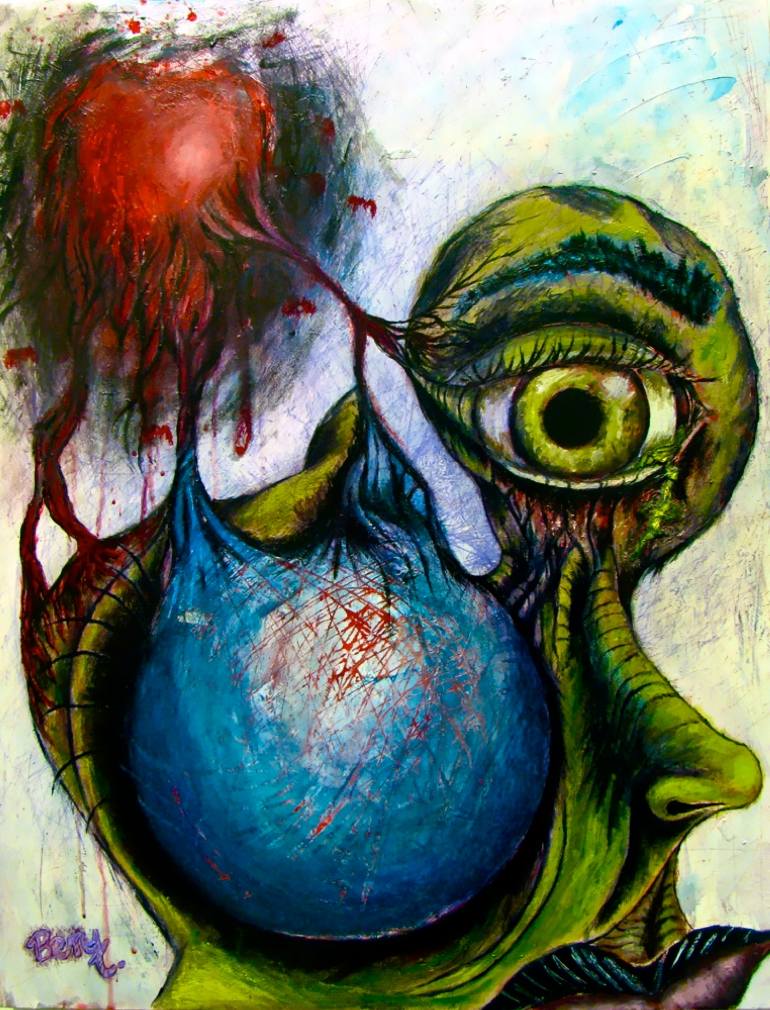 770x1010 Saatchi Art Alien Painting By Benjamin Paul - Alien Painting
