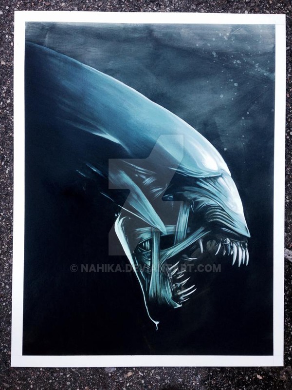 600x800 Alien (Acrylic Painting) By Nahika - Alien Painting