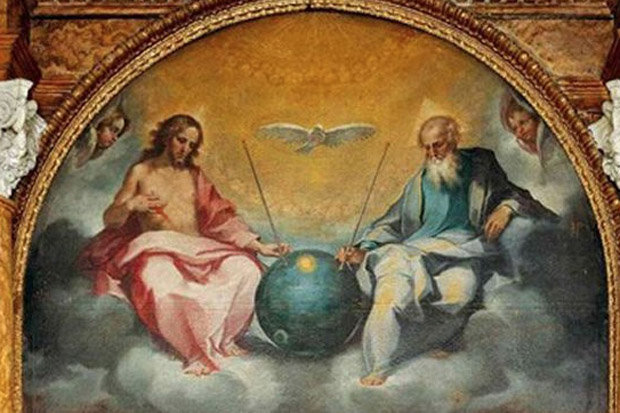 620x413 God Is An Alien Sputnik Like Ufo In Tuscany Painting Proves - Alien Spaceship Painting