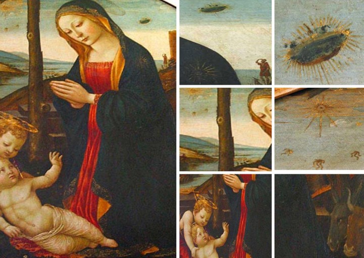 721x512 Top 7 Alien Evidences Of The Madonna With Saint Giovannino Proof - Alien Spaceship Painting
