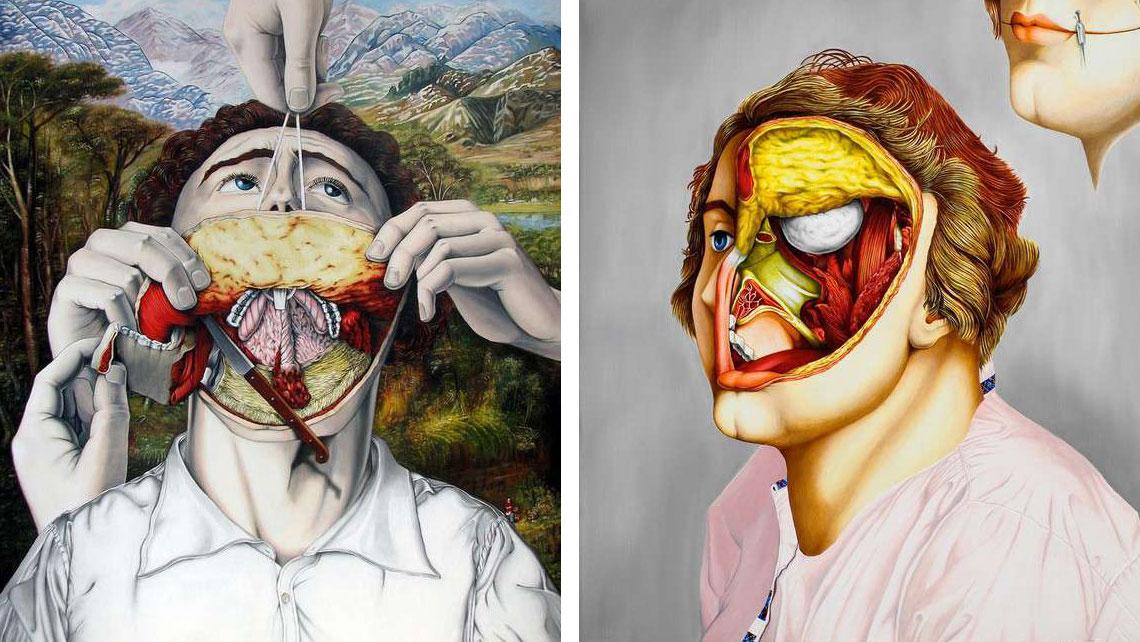 1140x642 Controversial Paintings Of People Skinned Alive That Will Shock - Alive Painting