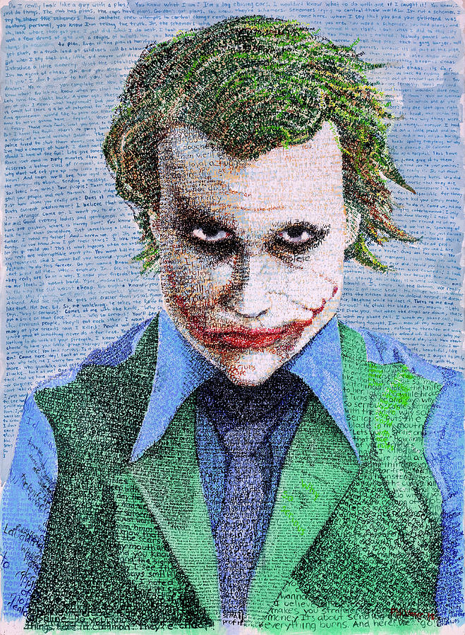 659x900 The Joker In His Own Words Painting By Phil Vance - All 4 Jokers Painting