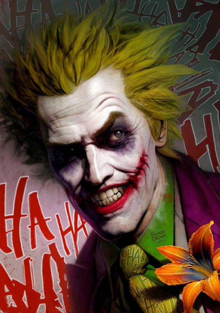 749x1066 40 Insane Pieces Of Joker Fan Art - All 4 Jokers Painting
