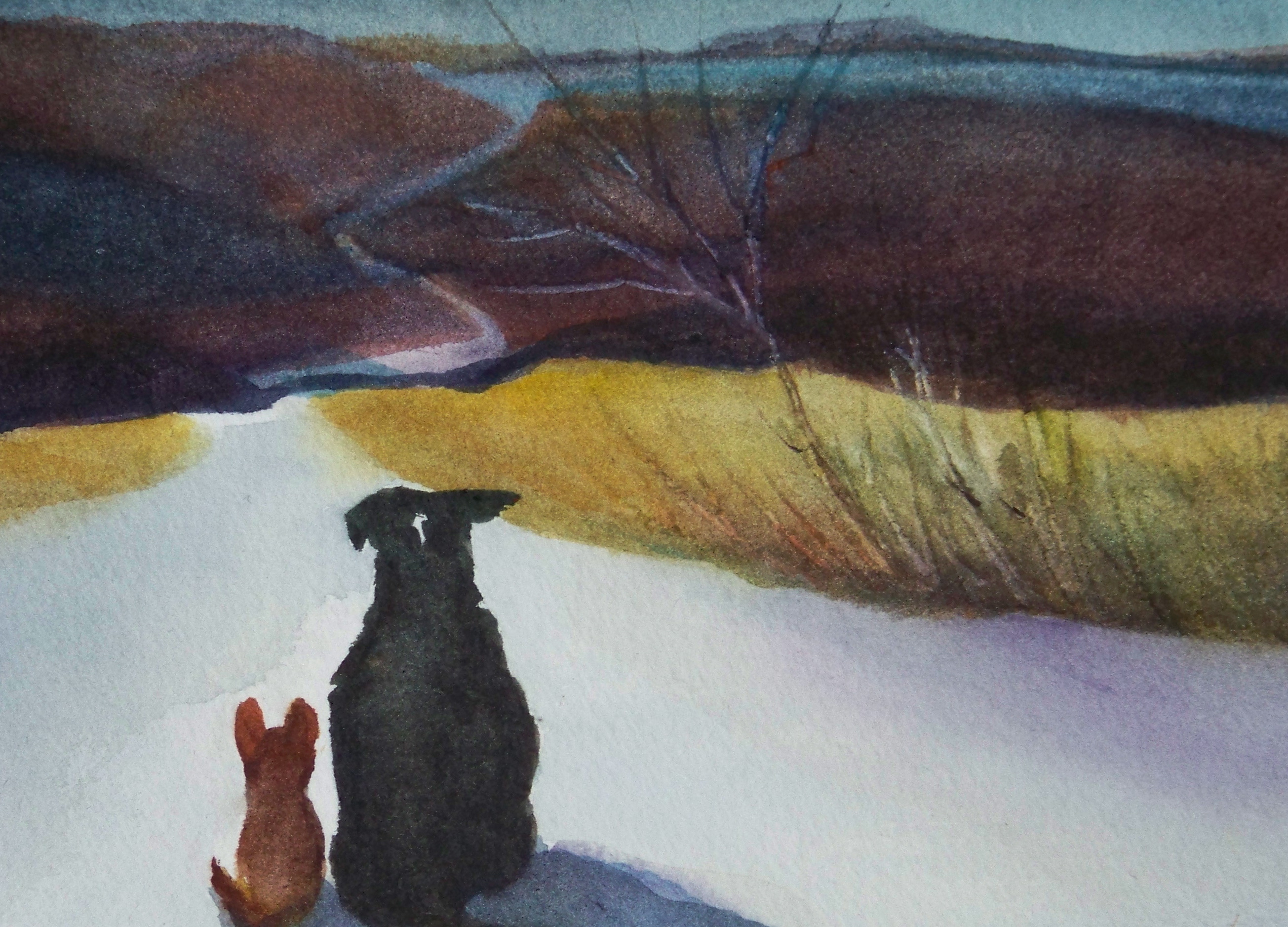 2609x1877 Pets A Painting A Day Page 2 - All Pets Go To Heaven Painting