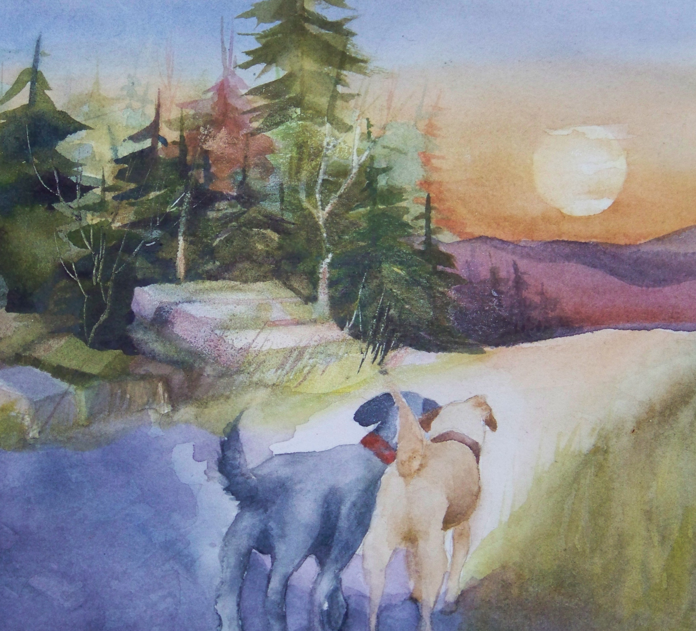 2281x2069 Pets A Painting A Day - All Pets Go To Heaven Painting