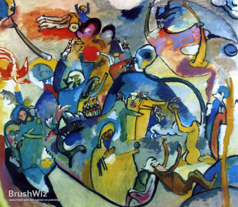 800x698 All Saints Day Ii By Wassily Kandinsky - All Saints Day Painting