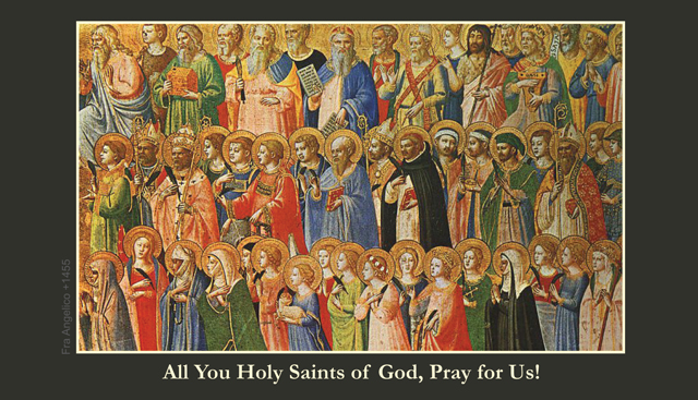 640x367 All Saints Day Prayer Card - All Saints Day Painting