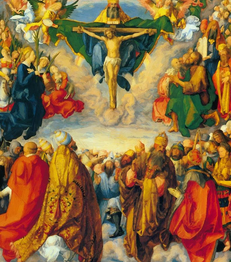 794x900 All Saints Picture 1511 Painting By Durer Albrecht - All Saints Painting