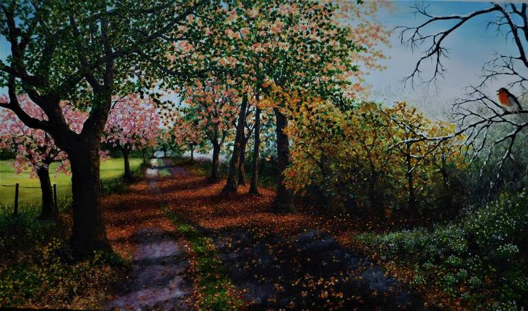 770x454 Saatchi Art A Song For All Seasons Painting By Hazel Thomson - All Seasons Painting