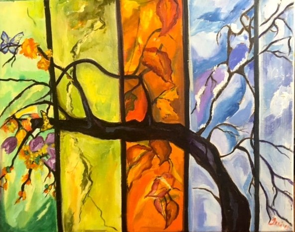 592x466 Across All Seasons - All Seasons Painting