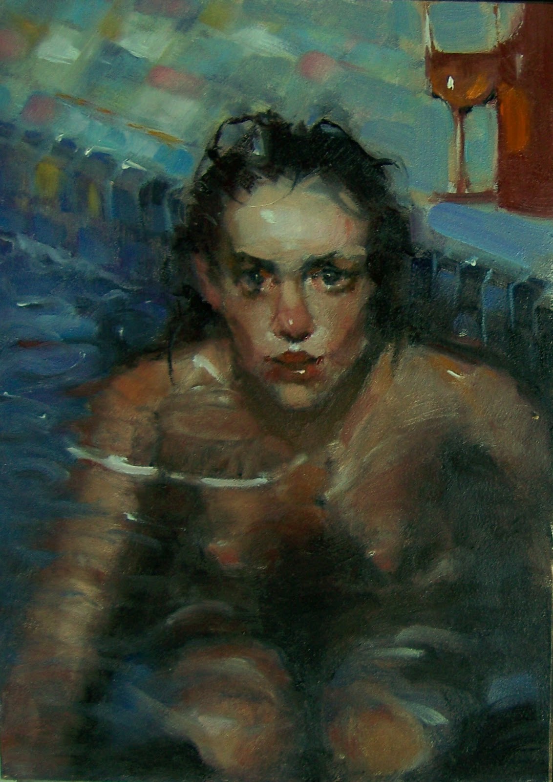 1132x1600 My Paintings Chillin' Original Smalllla Prima Daily Painting - Alla Prima Painting