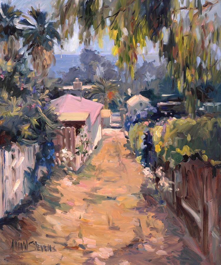 750x900 Coastal Path Painting By Allayn Stevens - Allayn Stevens Painting