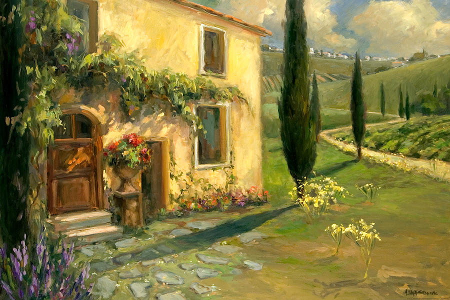 900x600 Tuscan Spring Painting By Allayn Stevens - Allayn Stevens Painting