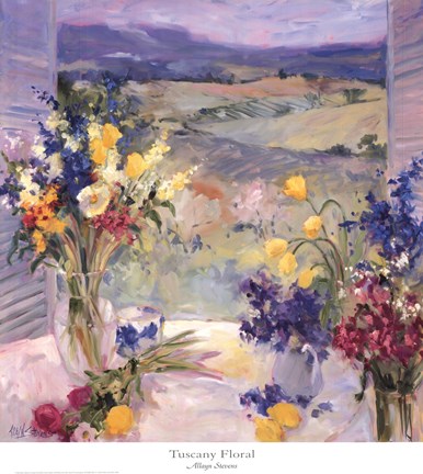 386x432 Tuscany Floral Fine Art Print By Allayn Stevens - Allayn Stevens Painting