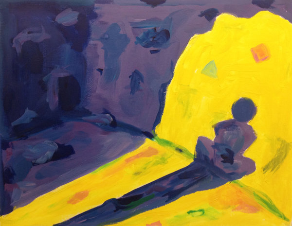 600x465 The Allegory Of The Cave (30 Min Acrylic Sketch) By Radiance - Allegory Of The Cave Painting