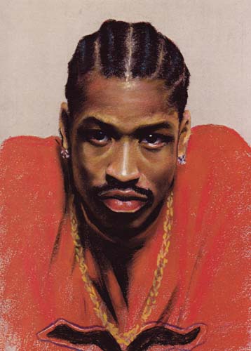 358x500 Allen Iverson By Monkeydawang - Allen Iverson Painting