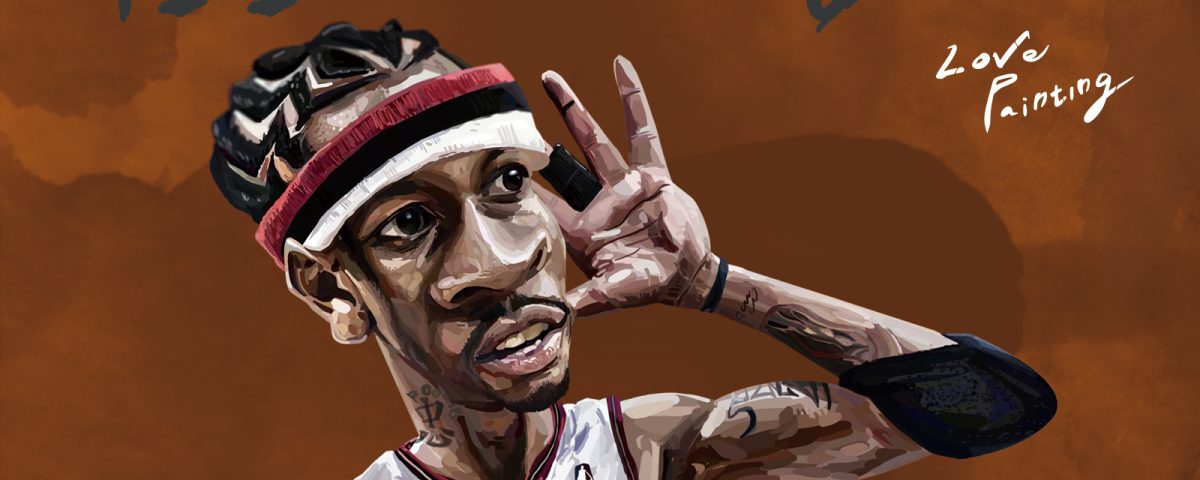 1200x480 Allen Iverson Love Painting - Allen Iverson Painting
