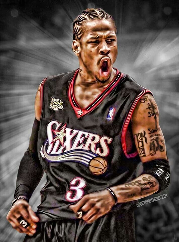 712x960 Pin By Nadine Grajeda On Allen Iverson - Allen Iverson Painting