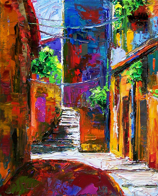 523x648 Debra Hurd Original Paintings And Jazz Art Architecture Art Alley - Alley Painting