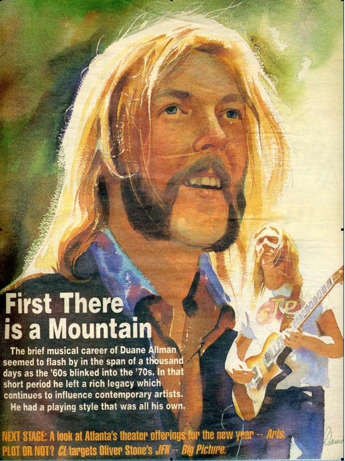709x949 First There Is A Mountain Creative Loafing On The Allman - Allman Brothers Painting