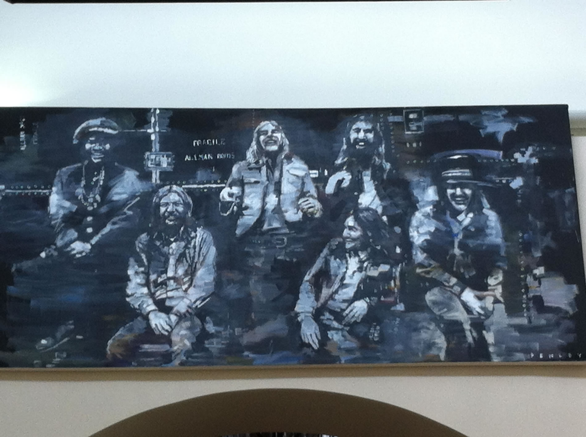 1900x1419 Penley Paintings Georgia Sports Hall Of Fame - Allman Brothers Painting