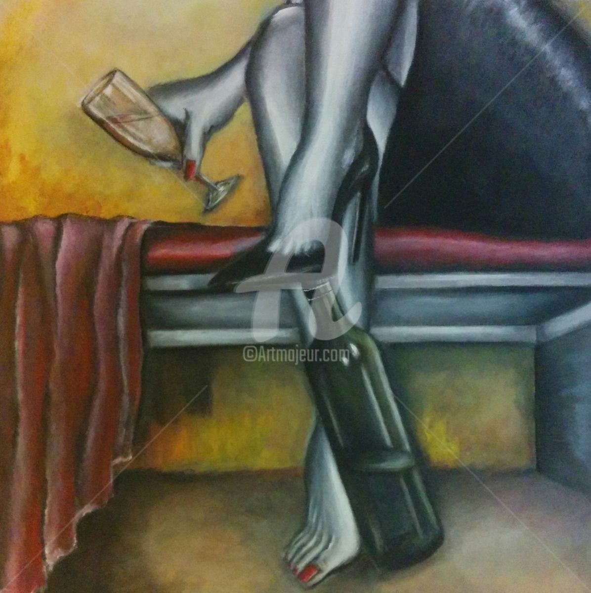 1196x1200 Irresistible Allure (Despoina Ntarda) - Allure Painting