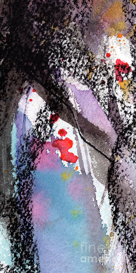 450x900 Modern Abstract Organic Allure Painting By Ginette Callaway - Allure Painting