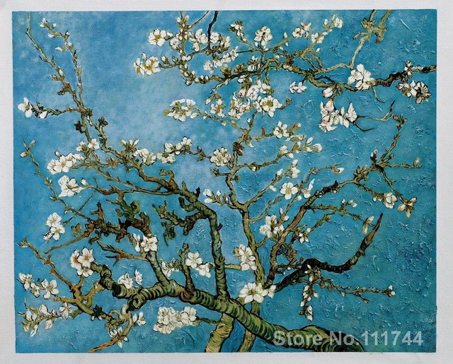 640x515 Paintings By Vincent Van Gogh Almond Blossom Hand Painted Art - Almond Blossom Painting