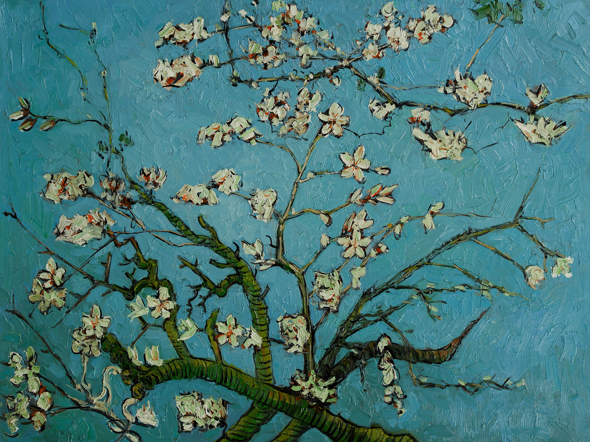 1200x900 Vincent Van Gogh's Almond Tree In Blossom Most Popular Oil - Almond Blossom Painting