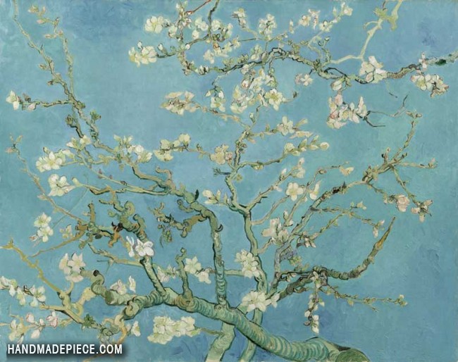 650x514 Vincent Van Gogh Branches With Almond Blossom Reproduction - Almond Blossom Painting