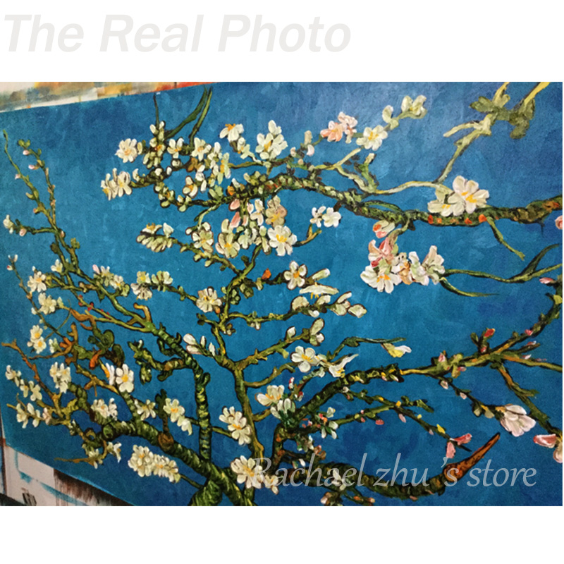 800x800 Blossoming Almond Tree Oil Painting Of Vincent Van Gogh - Almond Tree Painting