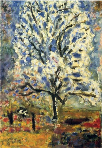 415x600 The Almond Tree In Blossom - Almond Tree Painting