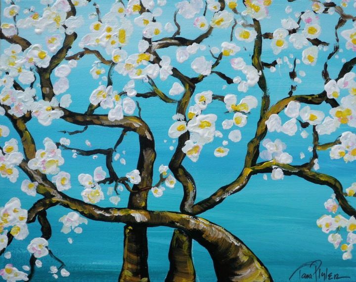 Almond Tree Painting At Paintingvalley.com 