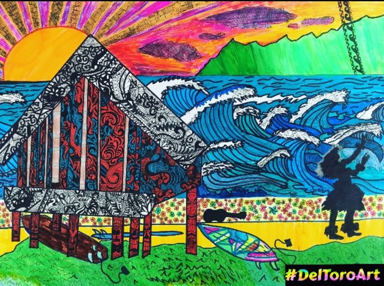 770x574 Saatchi Art Aloha Painting By Edgar Del Toro - Aloha Painting