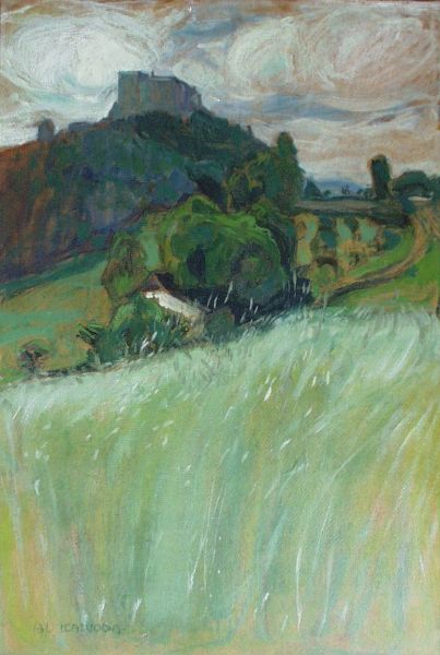 403x600 Alois Kalvoda Buchlov,1905 Czechia I Love You My Garden - Alois Painting