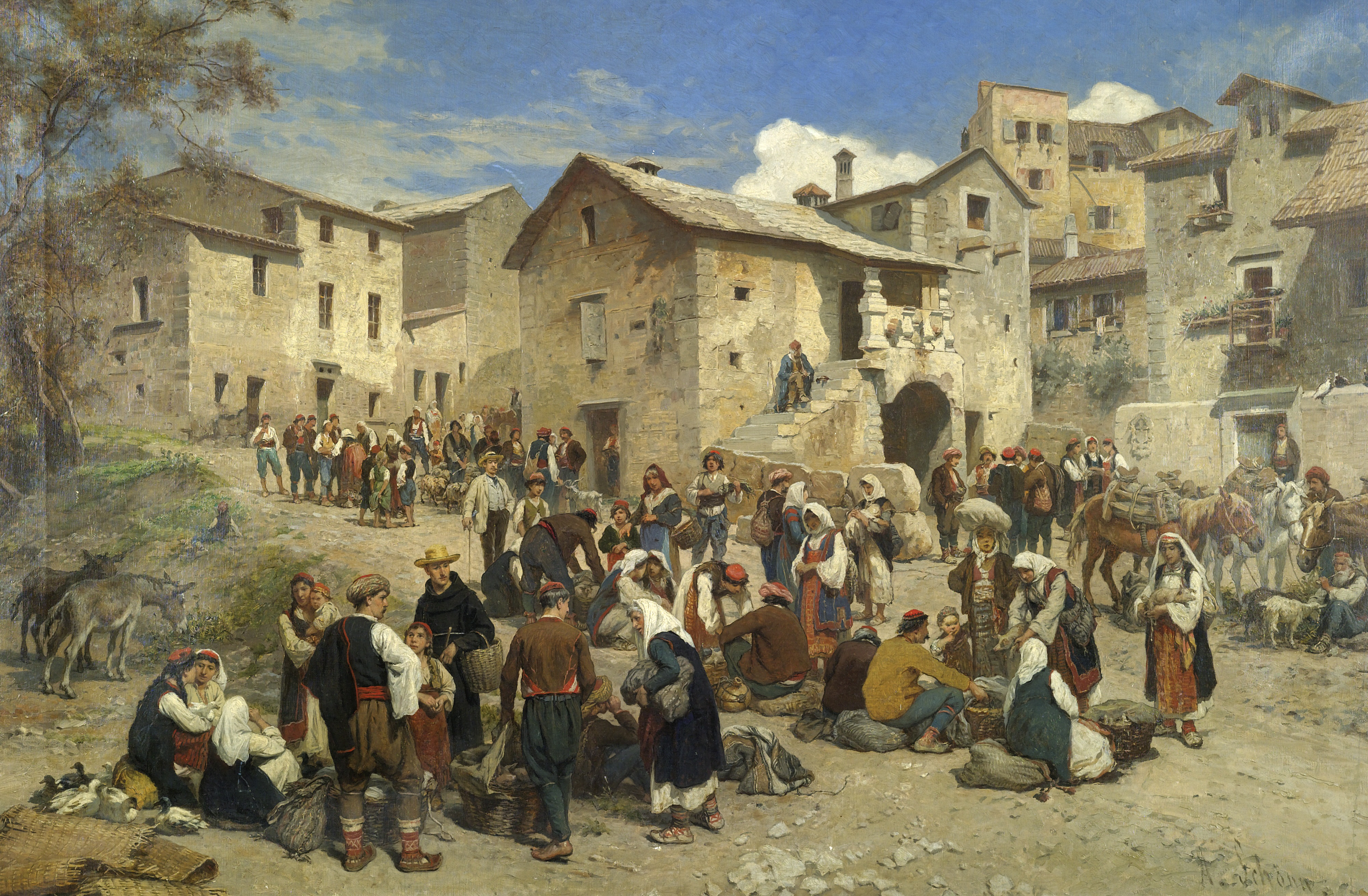 4000x2620 Filealois Markt In Sarajewo.jpg - Alois Painting