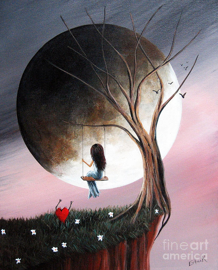 727x900 Sometimes She Just Wants To Be Alone By Shawna Erback Painting By - Alone Painting